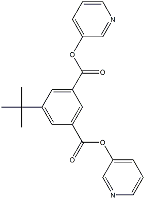 di(3-pyridyl) 5-(tert-butyl)isophthalate 化学構造式