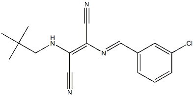  2-[(3-chlorobenzylidene)amino]-3-(neopentylamino)but-2-enedinitrile