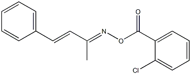 1-chloro-2-({[(1-methyl-3-phenylprop-2-enylidene)amino]oxy}carbonyl)benzene|