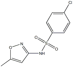 N1-(5-methylisoxazol-3-yl)-4-chlorobenzene-1-sulfonamide Structure