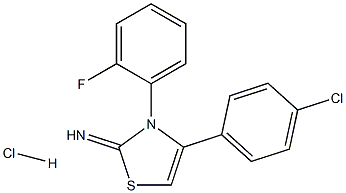 4-(4-chlorophenyl)-3-(2-fluorophenyl)-2,3-dihydro-1,3-thiazol-2-imine hydrochloride