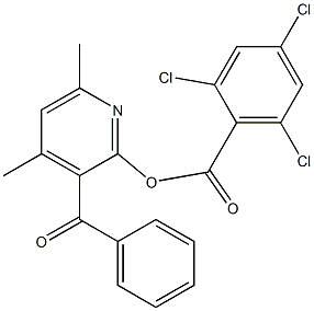 3-benzoyl-4,6-dimethyl-2-pyridinyl 2,4,6-trichlorobenzenecarboxylate