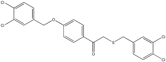 1-{4-[(3,4-dichlorobenzyl)oxy]phenyl}-2-[(3,4-dichlorobenzyl)thio]ethan-1-one