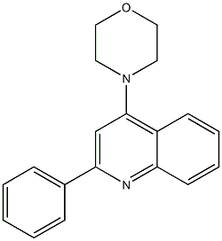 4-(2-phenyl-4-quinolyl)morpholine Structure