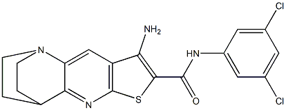 5-amino-N-(3,5-dichlorophenyl)-7-thia-1,9-diazatetracyclo[9.2.2.0~2,10~.0~4,8~]pentadeca-2,4(8),5,9-tetraene-6-carboxamide