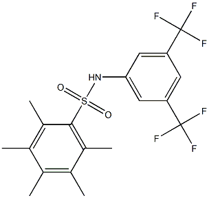 N1-[3,5-di(trifluoromethyl)phenyl]-2,3,4,5,6-pentamethylbenzene-1-sulfonamide