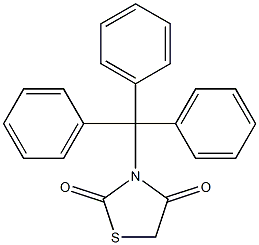 3-trityl-1,3-thiazolane-2,4-dione,,结构式