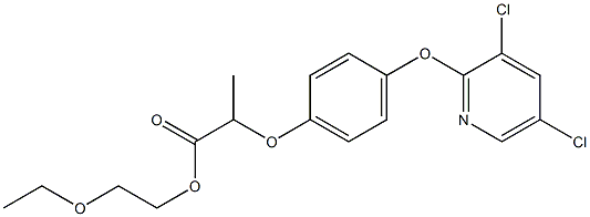 2-ethoxyethyl 2-{4-[(3,5-dichloro-2-pyridyl)oxy]phenoxy}propanoate Structure