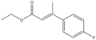 ethyl (E)-3-(4-fluorophenyl)-2-butenoate,,结构式