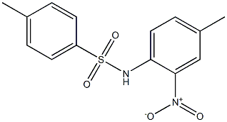 N1-(4-methyl-2-nitrophenyl)-4-methylbenzene-1-sulfonamide 化学構造式