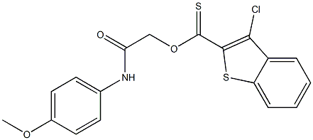 2-(4-methoxyanilino)-2-oxoethyl 3-chlorobenzo[b]thiophene-2-carbothioate