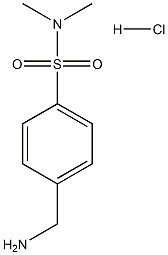 4-(aminomethyl)-N,N-dimethylbenzenesulfonamide hydrochloride Struktur