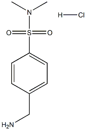 4-(aminomethyl)-N,N-dimethylbenzenesulfonamide hydrochloride 化学構造式