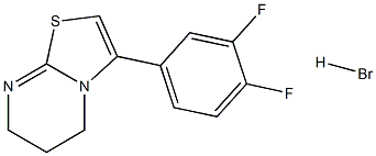 3-(3,4-difluorophenyl)-6,7-dihydro-5H-pyrimido[2,1-b][1,3]thiazole hydrobromide,,结构式