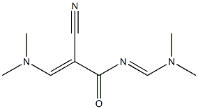 N1-[(dimethylamino)methylidene]-2-cyano-3-(dimethylamino)acrylamide Structure