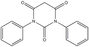 1,3-diphenylhexahydropyrimidine-2,4,6-trione Struktur