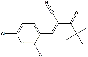 3-(2,4-dichlorophenyl)-2-(2,2-dimethylpropanoyl)acrylonitrile Structure