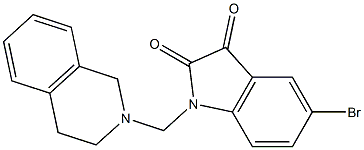 5-bromo-1-(1,2,3,4-tetrahydroisoquinolin-2-ylmethyl)indoline-2,3-dione