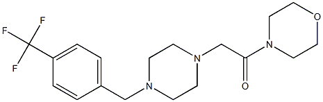 1-morpholino-2-{4-[4-(trifluoromethyl)benzyl]piperazino}-1-ethanone|