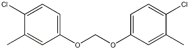 1-chloro-4-[(4-chloro-3-methylphenoxy)methoxy]-2-methylbenzene Struktur
