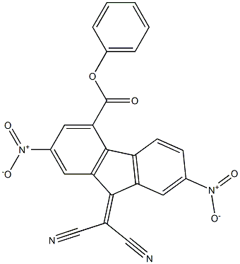  phenyl 9-(dicyanomethylidene)-2,7-dinitro-9H-fluorene-4-carboxylate