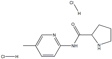 N-(5-methylpyridin-2-yl)pyrrolidine-2-carboxamide dihydrochloride Struktur