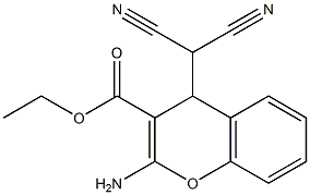 ethyl 2-amino-4-(dicyanomethyl)-4H-chromene-3-carboxylate 结构式