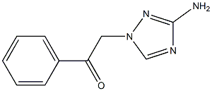 2-(3-amino-1H-1,2,4-triazol-1-yl)-1-phenyl-1-ethanone,,结构式