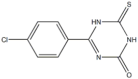 4-(4-chlorophenyl)-6-thioxo-1,2,5,6-tetrahydro-1,3,5-triazin-2-one Struktur