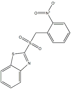 2-[(2-nitrobenzyl)sulfonyl]-1,3-benzothiazole,,结构式