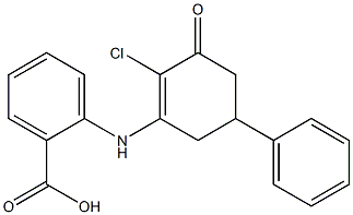 2-[(2-chloro-3-oxo-5-phenyl-1-cyclohexenyl)amino]benzenecarboxylic acid