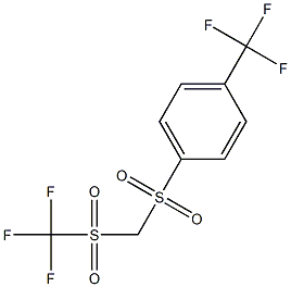 dioxo[4-(trifluoromethyl)phenyl]{[(trifluoromethyl)sulfonyl]methyl}-lambda~6~-sulfane