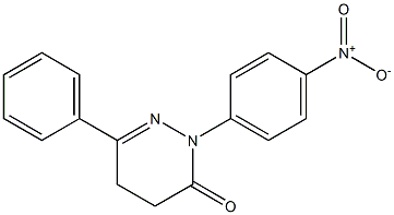 2-(4-nitrophenyl)-6-phenyl-2,3,4,5-tetrahydropyridazin-3-one,,结构式