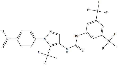 N-[3,5-di(trifluoromethyl)phenyl]-N'-[1-(4-nitrophenyl)-5-(trifluoromethyl)-1H-pyrazol-4-yl]urea