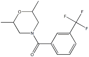 (2,6-dimethylmorpholino)[3-(trifluoromethyl)phenyl]methanone Structure