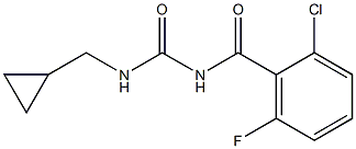 N-(2-chloro-6-fluorobenzoyl)-N'-cyclopropylmethylurea Structure