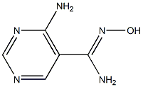 4-amino-N'-hydroxypyrimidine-5-carboximidamide 结构式