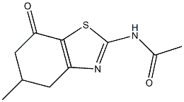 N-(5-methyl-7-oxo-4,5,6,7-tetrahydro-1,3-benzothiazol-2-yl)acetamide Structure