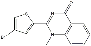 2-(4-bromo-2-thienyl)-1-methyl-1,4-dihydroquinazolin-4-one,,结构式