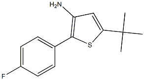 5-(tert-butyl)-2-(4-fluorophenyl)thiophen-3-amine,,结构式