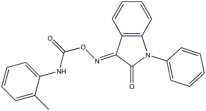 1-phenyl-3-{[(2-toluidinocarbonyl)oxy]imino}-1H-indol-2-one|