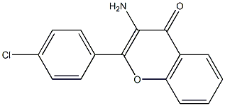 3-amino-2-(4-chlorophenyl)-4H-chromen-4-one Structure