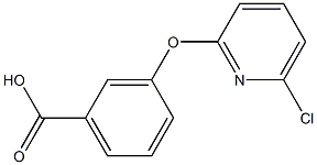 3-[(6-chloro-2-pyridinyl)oxy]benzenecarboxylic acid Struktur