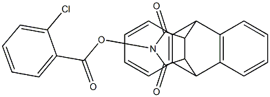 17-[(2-chlorobenzoyl)oxy]-17-azapentacyclo[6.6.5.0~2,7~.0~9,14~.0~15,19~]nonadeca-2(7),3,5,9(14),10,12-hexaene-16,18-dione,,结构式