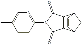 4-(5-methyl-2-pyridyl)-4-azatricyclo[5.2.1.0~2,6~]dec-8-ene-3,5-dione Struktur