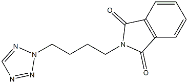 2-[4-(2H-1,2,3,4-tetraazol-2-yl)butyl]-1H-isoindole-1,3(2H)-dione,,结构式