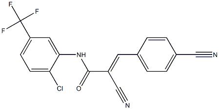  N1-[2-chloro-5-(trifluoromethyl)phenyl]-2-cyano-3-(4-cyanophenyl)acrylamide