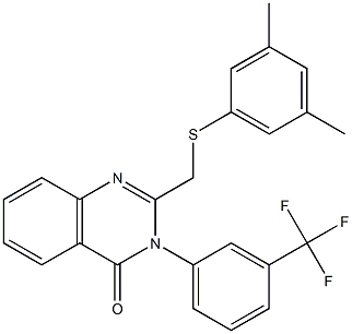  2-{[(3,5-dimethylphenyl)sulfanyl]methyl}-3-[3-(trifluoromethyl)phenyl]-4(3H)-quinazolinone