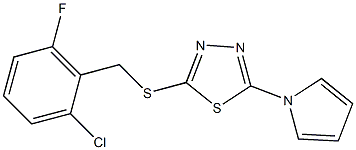  2-[(2-chloro-6-fluorobenzyl)thio]-5-(1H-pyrrol-1-yl)-1,3,4-thiadiazole