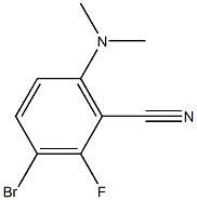 3-bromo-6-(dimethylamino)-2-fluorobenzonitrile Structure